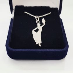 Colar Pingente Flamenco Dança Espanhola Prata 925